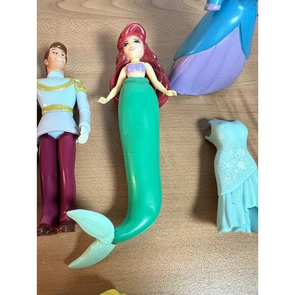 Polly Pocket Miscellaneous Figures Rubber Dresses Disney Princesses - Picture 3 of 12
